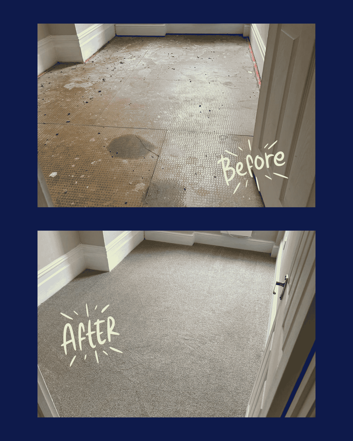 Fully Fitted Carpet Dorset Before And After